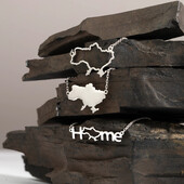 Срібне кольє Україна 40см