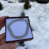 Срібний браслет із плетінням 925