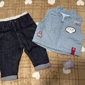 Нові речі на 3-6 міс ! Брендове пальто , джинси m&s жилетка