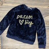Тепленькая плюшевая кофточка для дома и сна на 6/8 лет, состояние идеальное