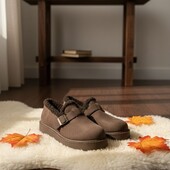 Стильні зручні автоледі,уггі з екозамші на хутрі)