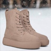 Зима! Натуральная Кожа! бежевые 36р - 23,5см