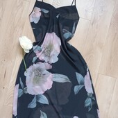 Oysho пеньюар міді нічна сорочка квіти S-М розмір