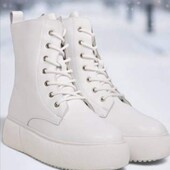 Зима! Натуральная Кожа! белые 36,38р