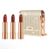 Шикарний набір матових помад, червоні відтінки, Золотий Клатч