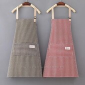 Гарний фартух (фартук) із бавовни та льону, колір на вибір