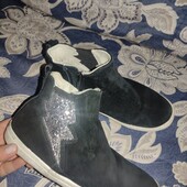 Next uk3 замшеві чобітки на широку ногу