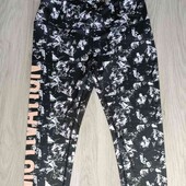 Motivation спортивные бриджи/ капри черные в принт размер S евро 38