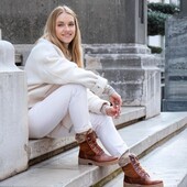 Шкіряні чоботи з хутровим утепленням р.37 евро