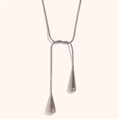 Довгий снейк 80 см, ланцюжок, краватка, кольє з китицями, крапля, медсталь