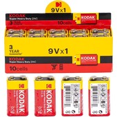 Батарейка Kodak 6F22 9V (крона) Акція 3+1!