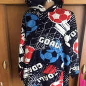 Меховушка, плюшева туника, кофта, худи, мяч, довга, 11-13 р 158 см, Snuggle. в ідеалі