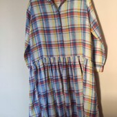 Льняна картата сукня Daddy's dang р. Л