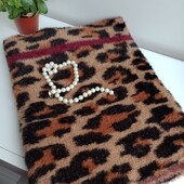 Альпака! Шикарний великий фірмовий шарф- альпака леопард Zara 220Х45см.
