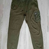Nike брендовые мужские спортивные штаны джоггеры цвет хаки размер М L