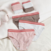 ♕Лот 1 шт♕ М'які трусики для дівчинки органічний бавовна від Tchibo(Німеччина) розмір 134-140,смужка