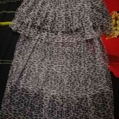 ❤️Юбка р.S, М, ❤️.трёх ярусная со шлейфом. Бомба.