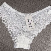 Трусики мережевні, білі, бразіліана (заміри)