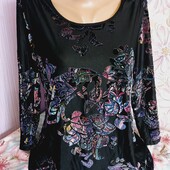 Новий святковий Реглан жіночий з велюром новий.сток.Обг 90-98