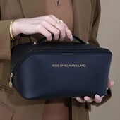 Косметичка великого розміру колір чорний