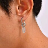 Сережки кільця підвіски лезо, бритва, готика, панк, рок, медсталь, унісекс