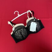 Черный 38С бюстгальтер f&f соответствует размеру