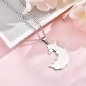 Ланцюжок і підвіска лисиця, лисичка, медсталь