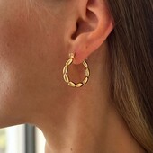 Сережки нержавіюча сталь позолота