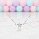 Срібне кольє Зірочка 50см