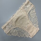 752. Труси бавовна/ мереживо L