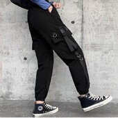 Чорні штани-карго с стилі джогерів від FB sister, розмір S/M.