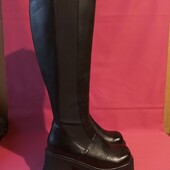 Сапоги новые, натуральная кожа, р 38