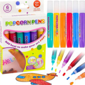 Набор волшебных 3D красок-ручек puffy pens, 3D bubble popcorn pens