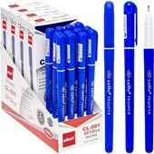 Набір масляних ручок Trooper Ellott CL001-12 сині (12 шт) М'яке письмо