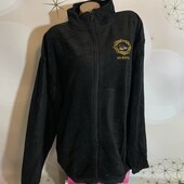 Мужская флисовая кофта на молнии размер Л