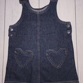 Джинсовий сарафан Denim Primark, з кишенями, 1,5-2р / 92см