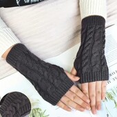 Мітенки рукавиці без пальців кольор темно -сірий