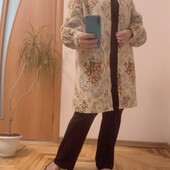 Цветной удлиненный жакет рубашка, размер 16-18