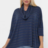 Трикотажний світер у смужку 52-56