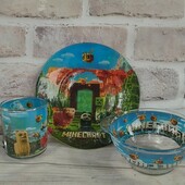 Набір дитячого посуду Майнкрафт