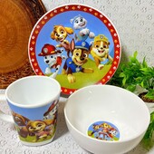 Набір дитячого посуду щенячий патруль