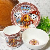Набір дитячого посуду щенячий патруль