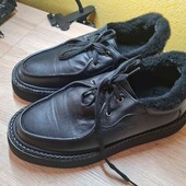 Зимові шкіряні черевики,розмір 40