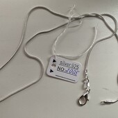 Ланцюжок снейк! Родоване срібло 925!