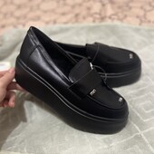 Утеплені лофери. Натуральна шкіра