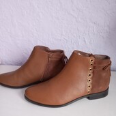 Полусапожки ботинки женские, кожа, Minelli, стелька 23,5/24