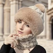 Ультрам’який зимовий комплект 2в1 (шапка, шарф) колір на вибір