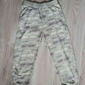 DKNY штанишки джоггеры с карманами двунитка на ребенка рост 122/128 см