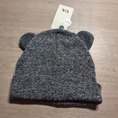 С&А! Очень милая демисезонная шапка для мальчика, с ушками! 104-122! Лот 18