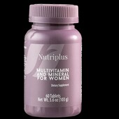 Лот 2 шт. Мультивітамінний комплекс з мінералами для жінок Nutriplus, 60 шт